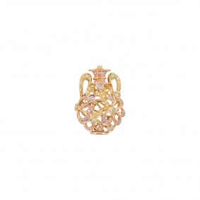 Diamond Yellow Gold Vase Pendant Diamond Yellow Gold Vase Pendant